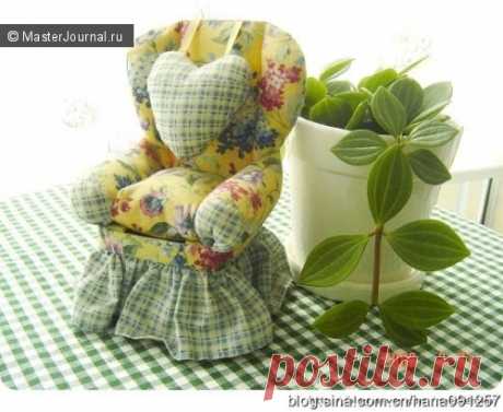 Игольница кресло Выкройка