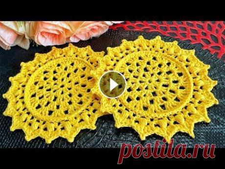 Подставка крючком под чашку или бокал Подставка крючком под чашку Крючок 3 мм Пряжа 100% хлопок 100 г / 150 м Диаметр 15 см __________________________________________________ Другие подста...
