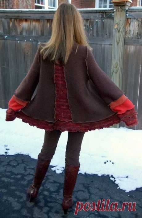 Recycled Sweater Coat - RESERVED