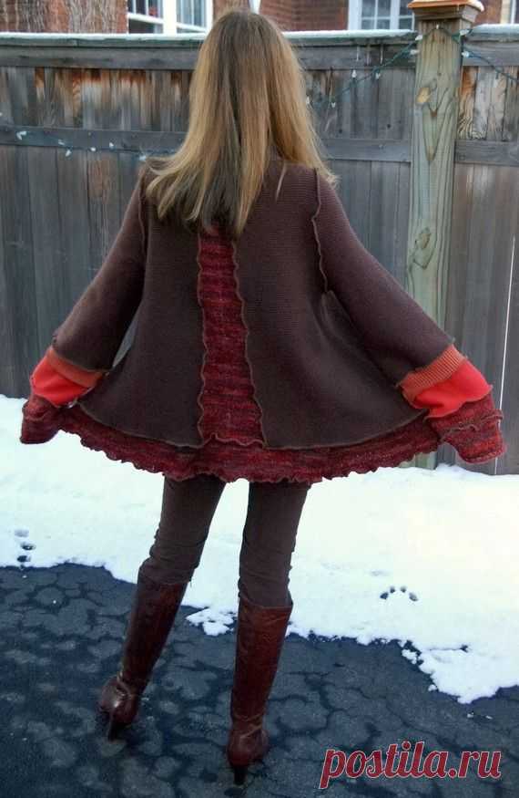 Recycled Sweater Coat - RESERVED