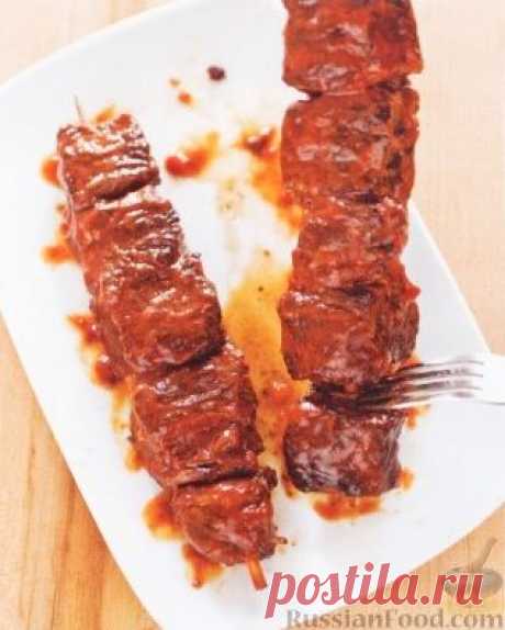 Рецепт: Филе говядины под соусом барбекю на RussianFood.com