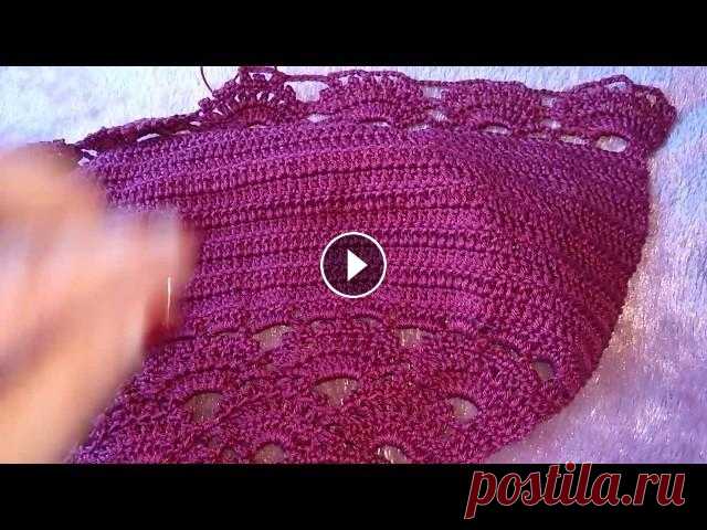 Как вязать Узор Ракушки / How to crochet pattern Shell Как вязать Узор Ракушки - How to crochet pattern Shell Очень простой и эффектный узор - Ракушка Я расскажу как сделать обновку на лето - простой и лег...
