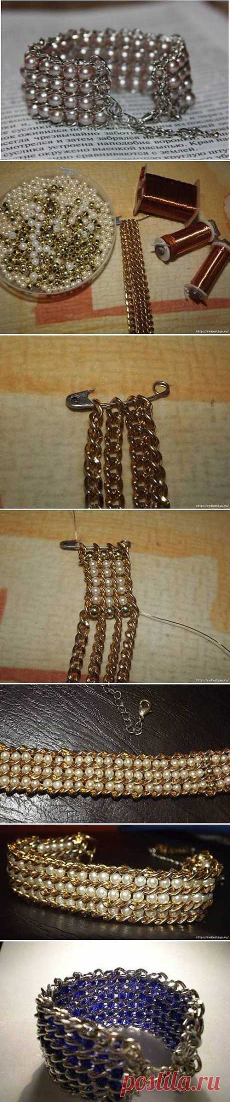 How to make Beads and Chains Bracelet. | Laboratory household