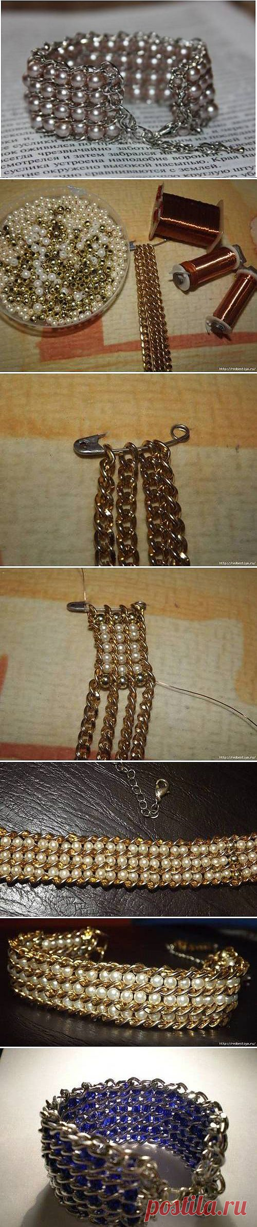 How to make Beads and Chains Bracelet. | Laboratory household