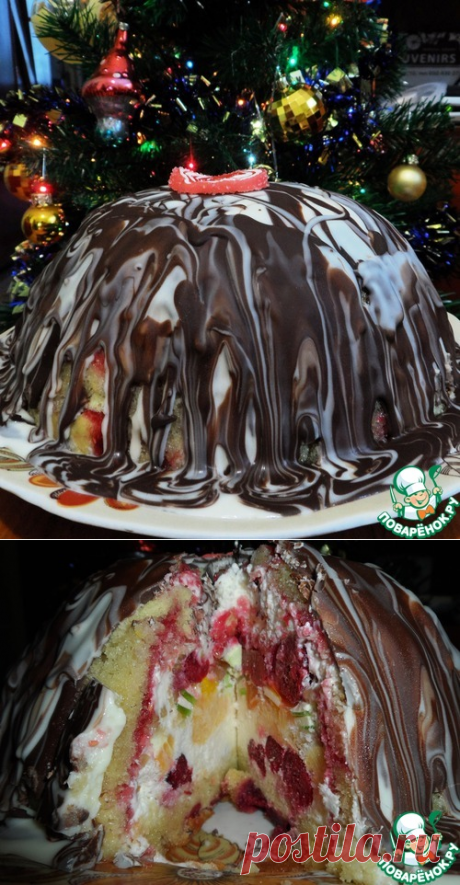 Торт &quot;Зимняя бомба&quot; от Джейми Оливера - кулинарный рецепт