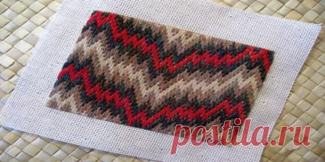 Bargello Challenge Day 72: Twin Peaked Florentine Wave Pattern — Bargello Needlepoint