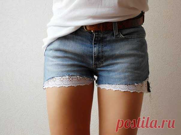 Как переделать старые джинсы в стильные весенние шорты