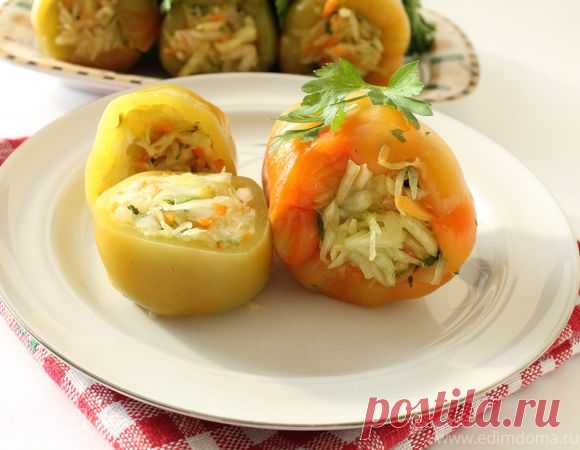 Квашеный болгарский перец, фаршированный овощами | Официальный сайт кулинарных рецептов Юлии Высоцкой