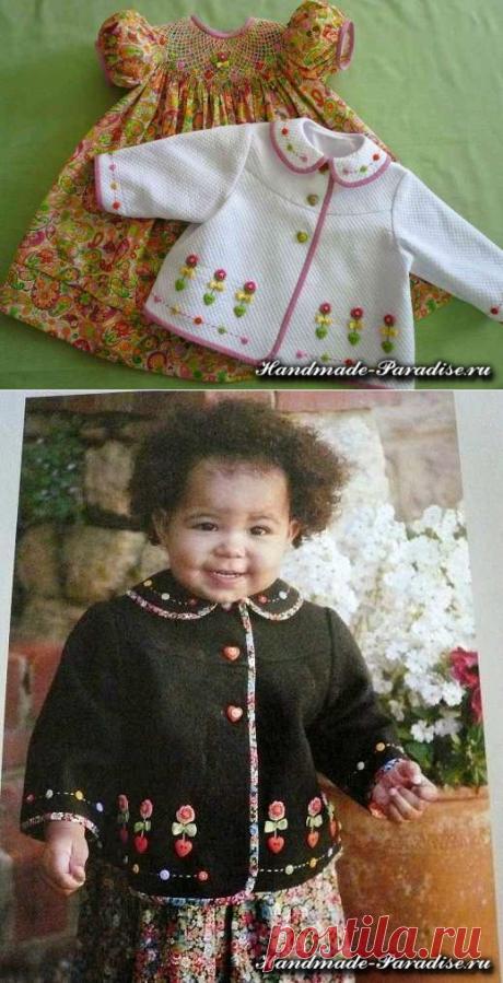 Очаровательные розочки рококо для детской одежды | HandMade