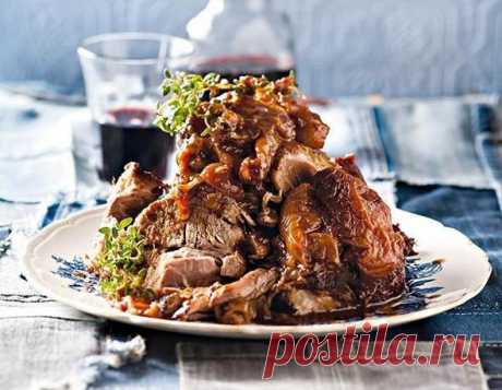 Рецепт свиной шейки с сухофруктами