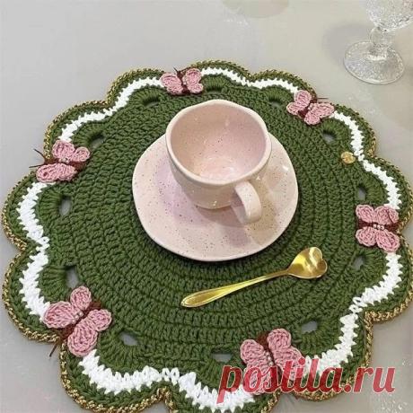 Бабочка крючком