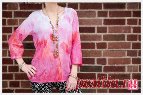 Как с помощью краски создать "тающий" рисунок на одежде