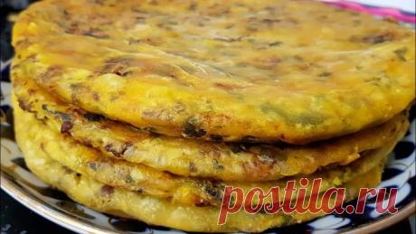 Не успела поставить на стол,тут же смели/ Катлама ИЗ ФАРША слоенная