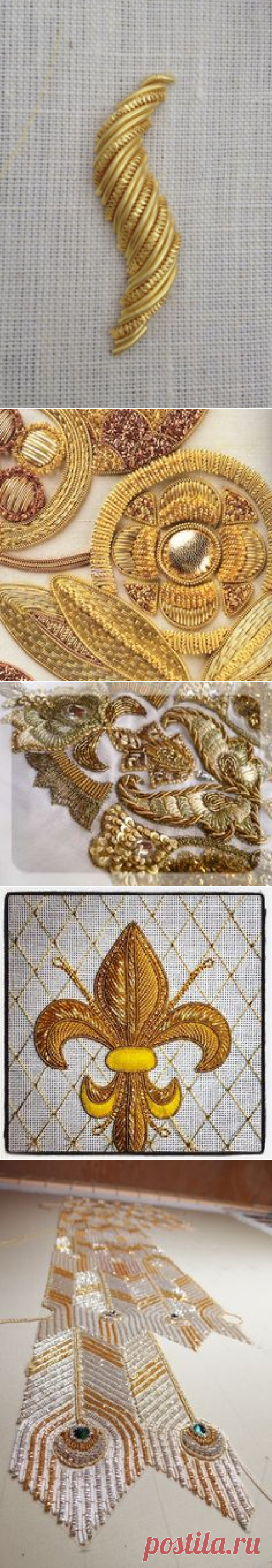 Goldwork Swirl | Embroidery inspiration