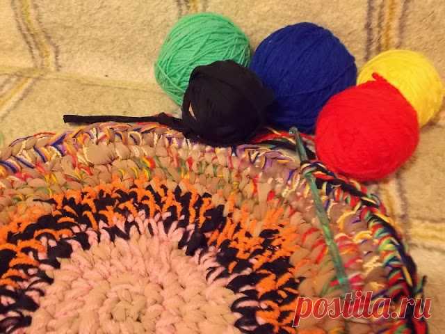 Мои рукодельные радости: Коврик из колготок