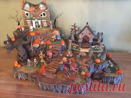 Диорамные интерьерные композиции на Хэллоуин - Planetalsad