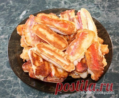Крабовые палочки в кляре с сыром