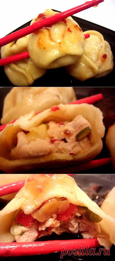 Мантоны с курицей и ананасом. По отличному поводу!. Рецепт c фото, мы подскажем, как приготовить!