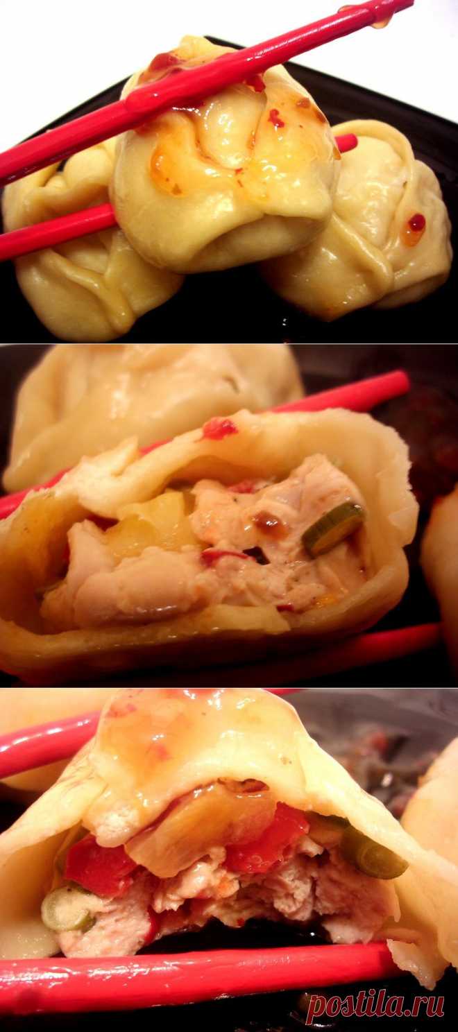 Мантоны с курицей и ананасом. По отличному поводу!. Рецепт c фото, мы подскажем, как приготовить!