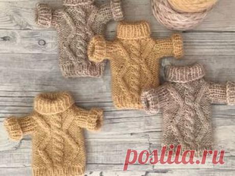 Вяжем уютную кофточку для игрушки - Ярмарка Мастеров - ручная работа, handmade