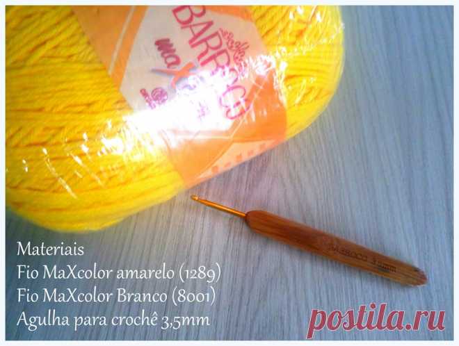 (1) P.a.p Flor Margarida para aplicação Saiba mais:... - Diandra Arte em Crochê