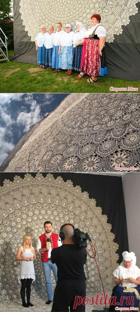 Гигантская салфетка из Польши и музей кружева - Вязание - Страна Мам