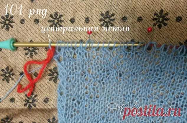 Второй этап по совместному вязанию фишю́ ( fichu) «Lacy Katy». Дизайнер Brigit Freyer. / Вязание спицами / Игра "Авантюра" спицами