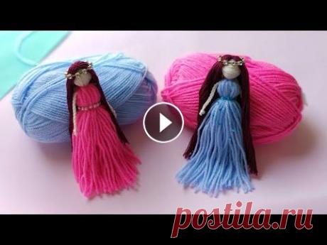 Куколка из ниток своими руками | МК Как сделать куклу из пряжи Кукла из ниток своими руками. Простой мастер-класс как сделать куколку своими руками из пряжи. #кукла #dolls #diy #игрушки #crafts...