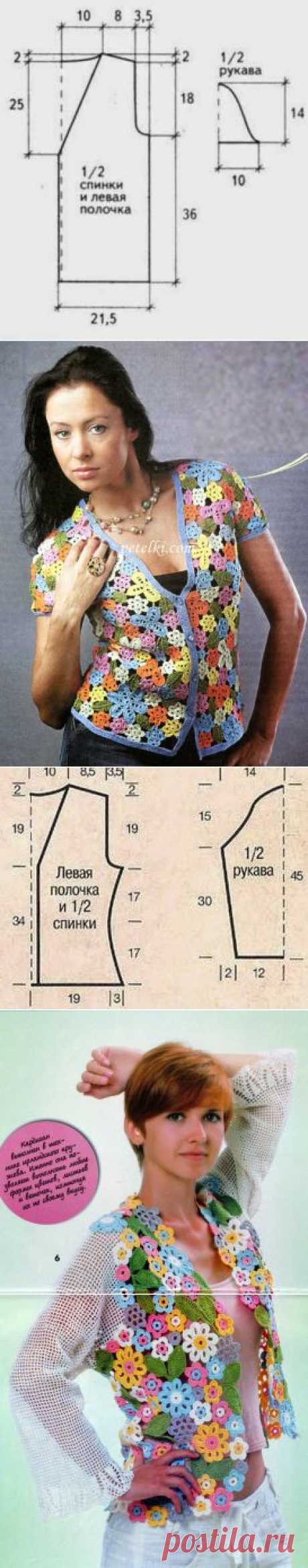 Irish crochet &amp;: ЖАКЕТЫ ЦВЕТОЧНЫЕ. Ирландское кружево.