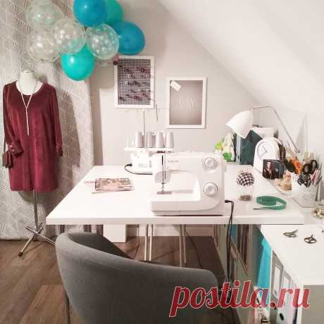 Рабочее место швеи: идеи для организации — BurdaStyle.ru