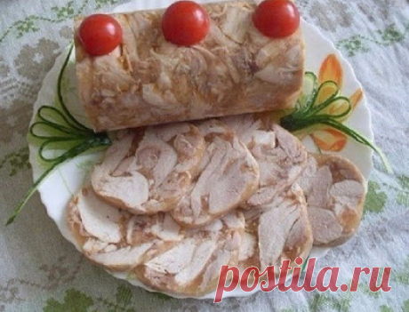 РЕЦЕПТЫ И СОВЕТЫ ХОЗЯЙКАМ: Куриный рулет в бутылке&quot;