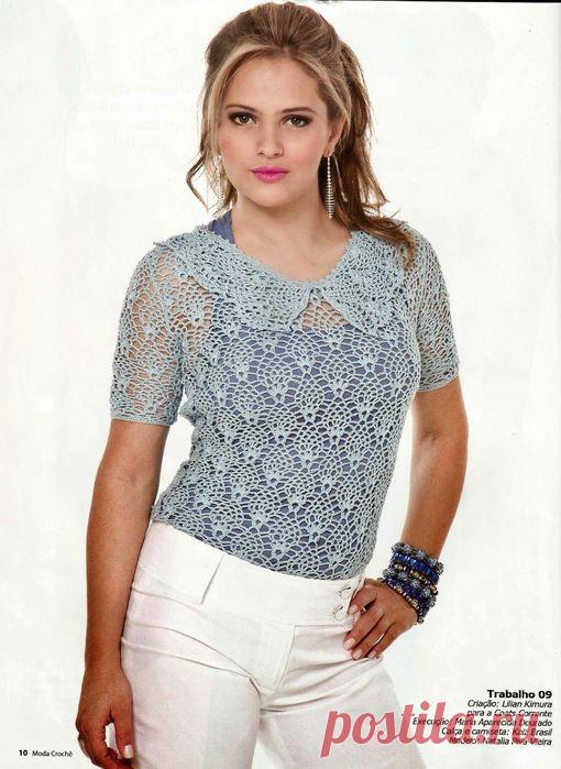 Красивая блузка крючком