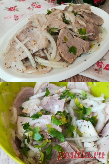 Просто бомбическая холодная мясная закуска с луком | Я Готовлю... | Яндекс Дзен