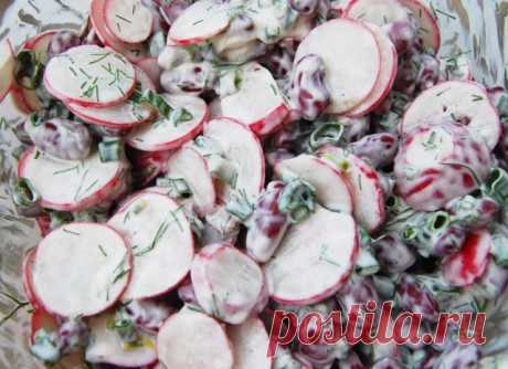 Салат из редиски с фасолью - Записки кулинарного маньяка