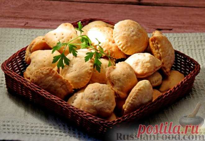 Рецепт: Закусочные пирожки из рубленого теста, с курицей на RussianFood.com