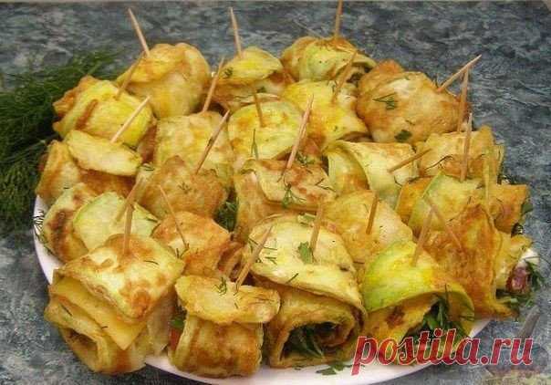 Лучшие кулинарные рецепты: Жареные кабачки 