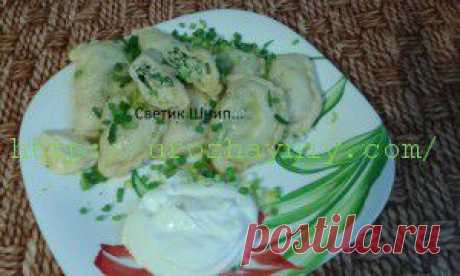 Творожные вареники с сырной начинкой