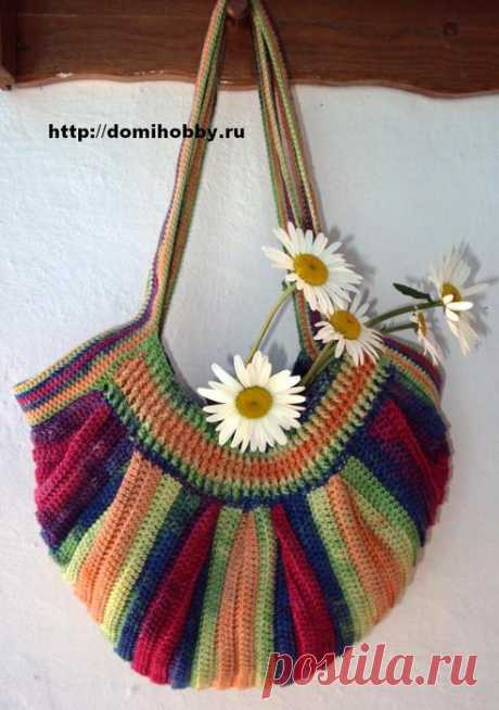 Летняя сумка крючком