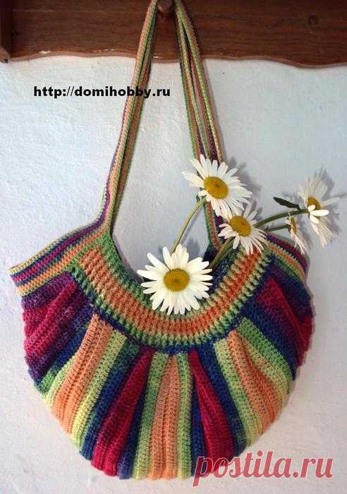 Летняя сумка крючком