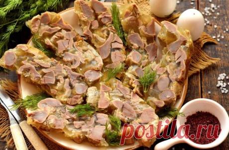 Заливное из куриных желудков пошаговый фото рецепт - Retsept.net