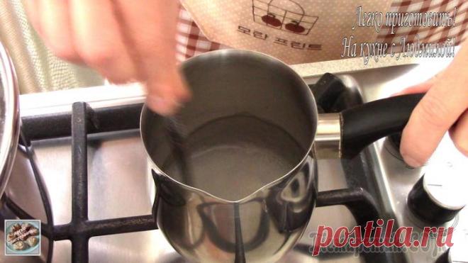 Постный (вегетарианский) крем для трубочек из слоеного теста.