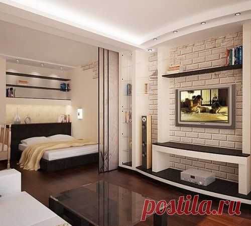 Зонирование однокомнатной квартиры: невозможное возможно!