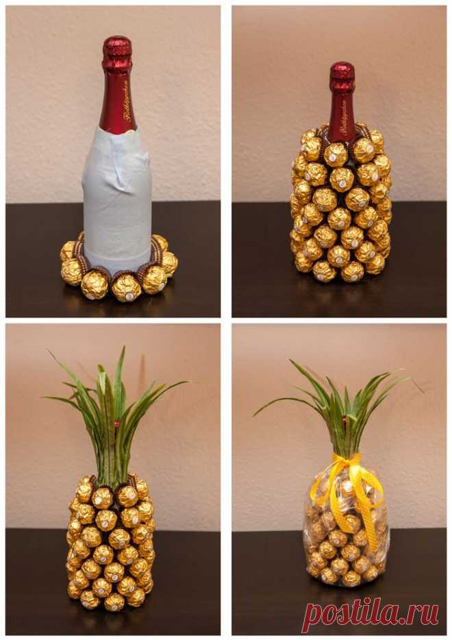 Mitbringsel: Rocher-Sekt-Ananas