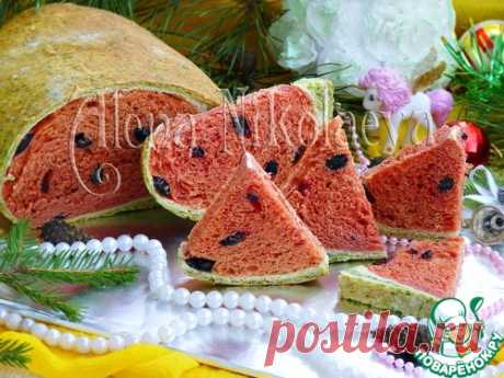 Хлеб "Дольки арбуза" – кулинарный рецепт