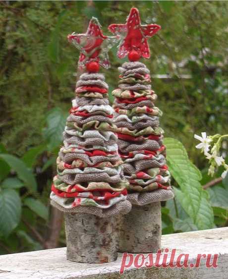 Ёлочка из ткани