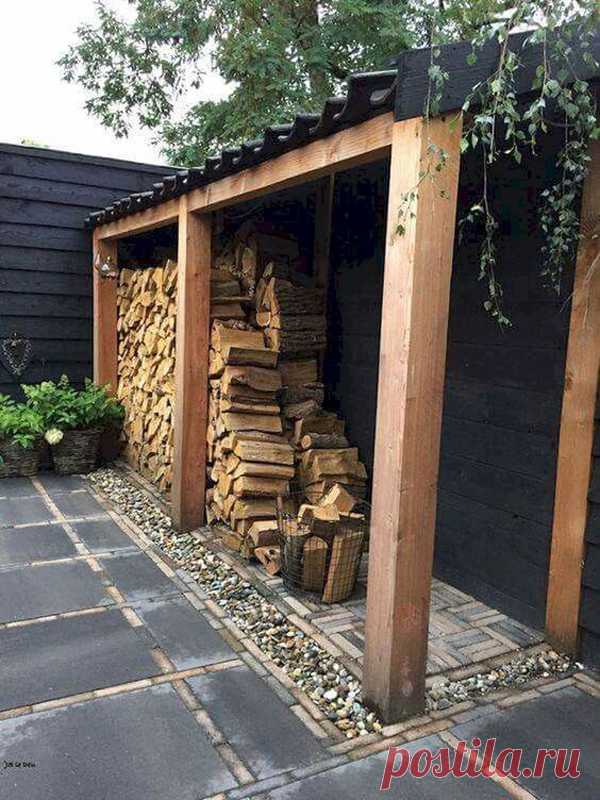 37 Brilliant DIY Outdoor Firewood Storage Ideas | HomeMydesign