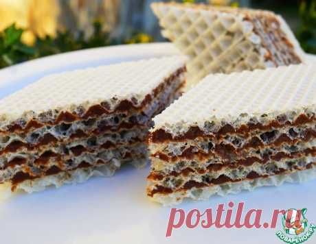 Вафельный торт с шоколадным кремом – кулинарный рецепт