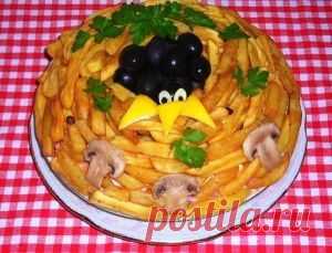 Салат Птичье гнездо