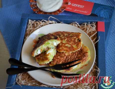 Кабачковые оладьи с яйцом и зеленью – кулинарный рецепт