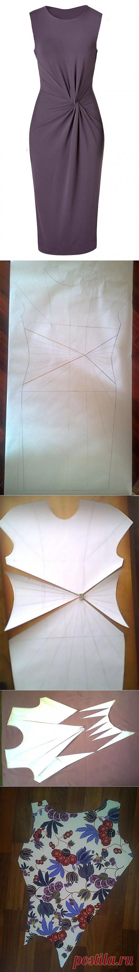 МК платья с Х-драпировкой .
